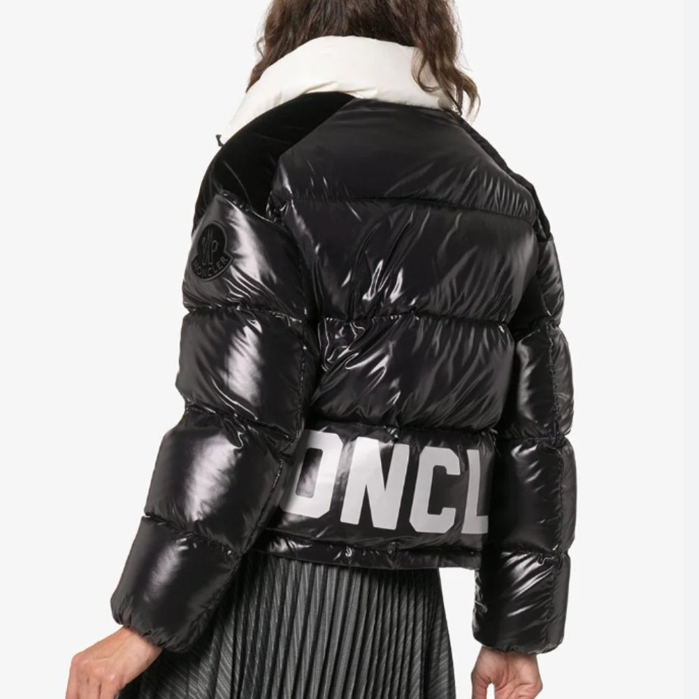 Women’s Moncler Chouelle Giubbotto Black/White Down Puffer Jacket size 0/small